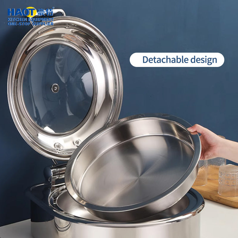 Visual and simple large enclosed hydraulic dining stove