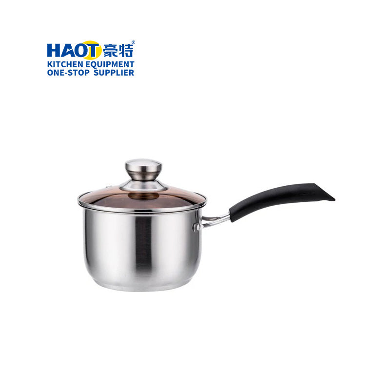16cm single handle steel diamond milk pot