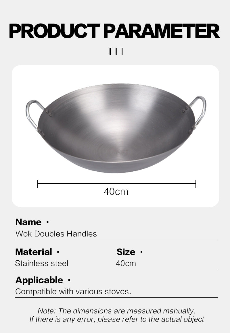 40cm round bottomed wok