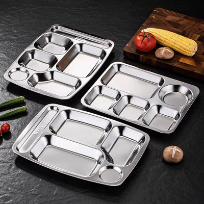Deepen the new six grid fast food plate
