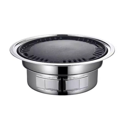 Portable charcoal round burning oven