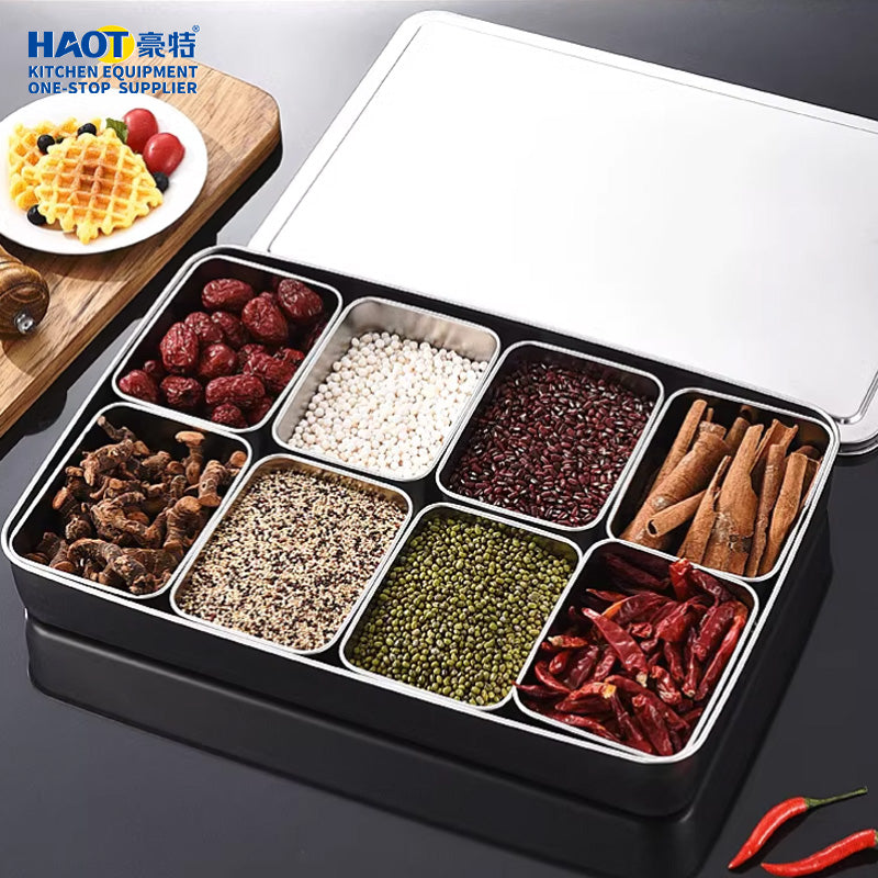 Japanese style Eight Grid Seasoning Box