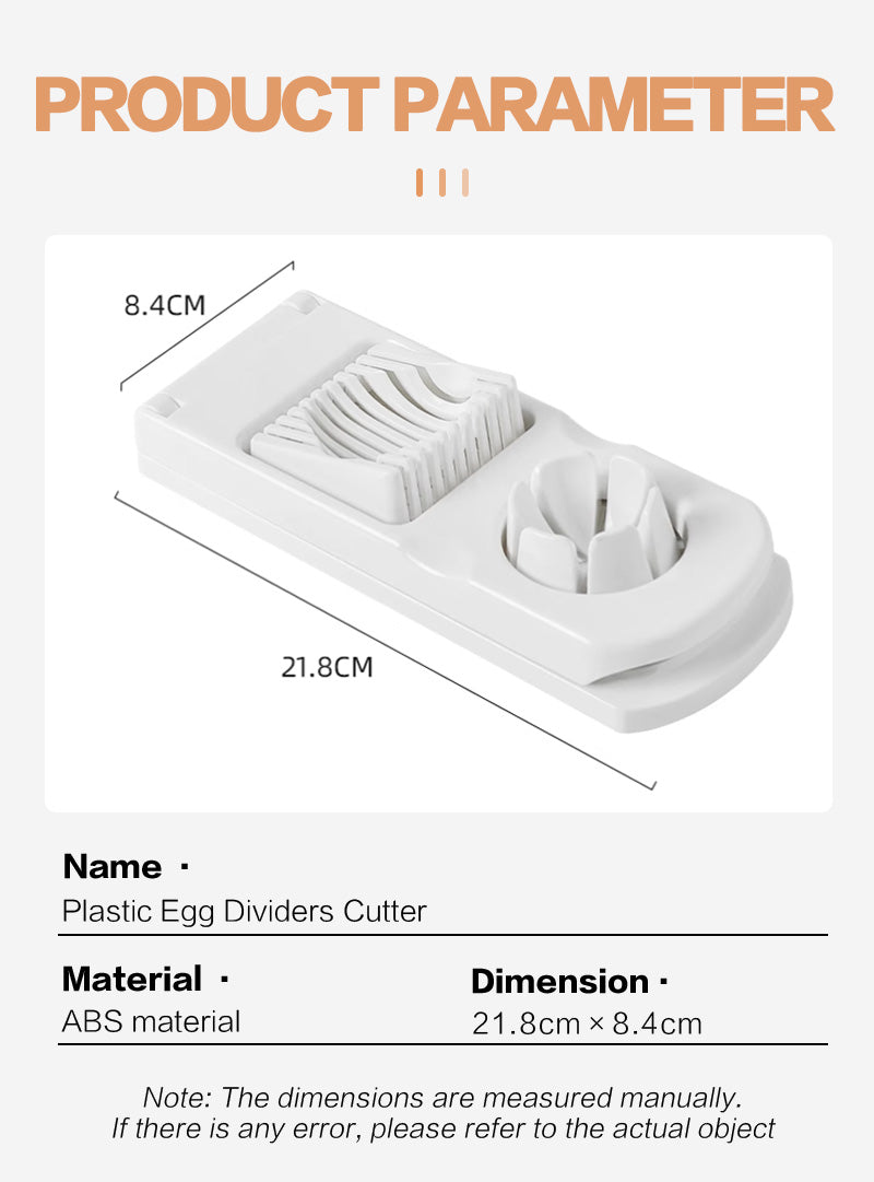 Double headed egg slicer
