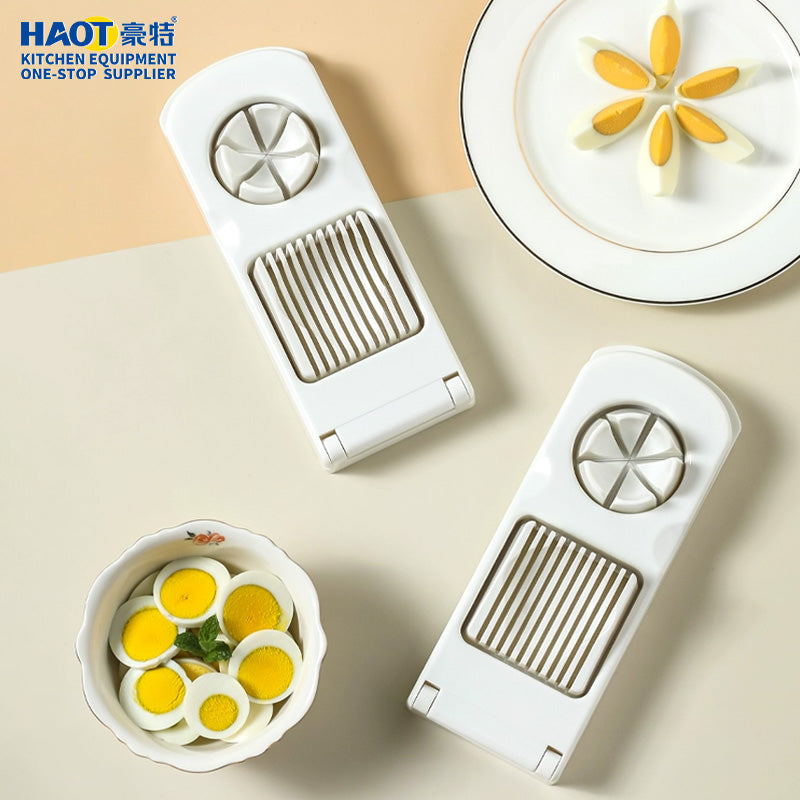 Double headed egg slicer