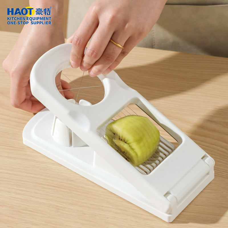 Double headed egg slicer