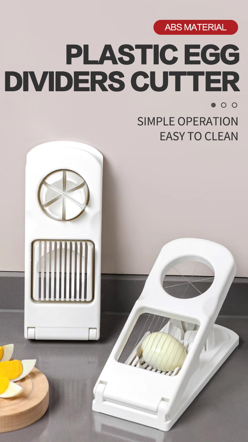 Double headed egg slicer