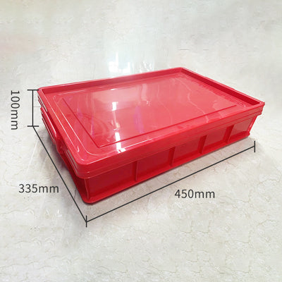 Small size red dough box with lid