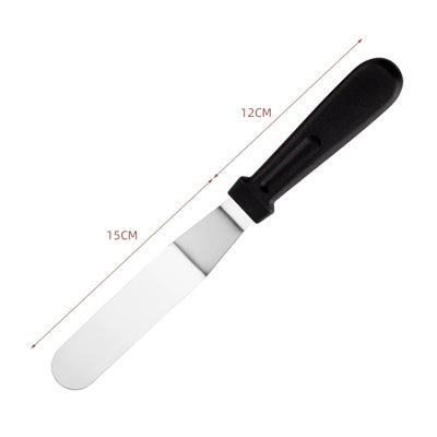 6-inch curved spatula - black