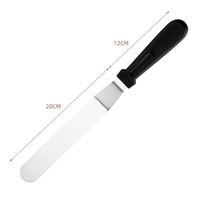 8-inch curved spatula - black