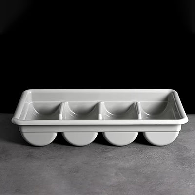 Four grid knife and fork plate