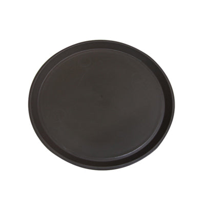 Brown round anti-slip tray