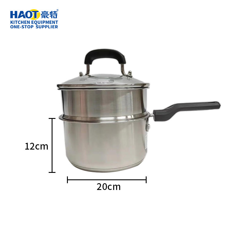 Composite bottom single handle high body juice pot