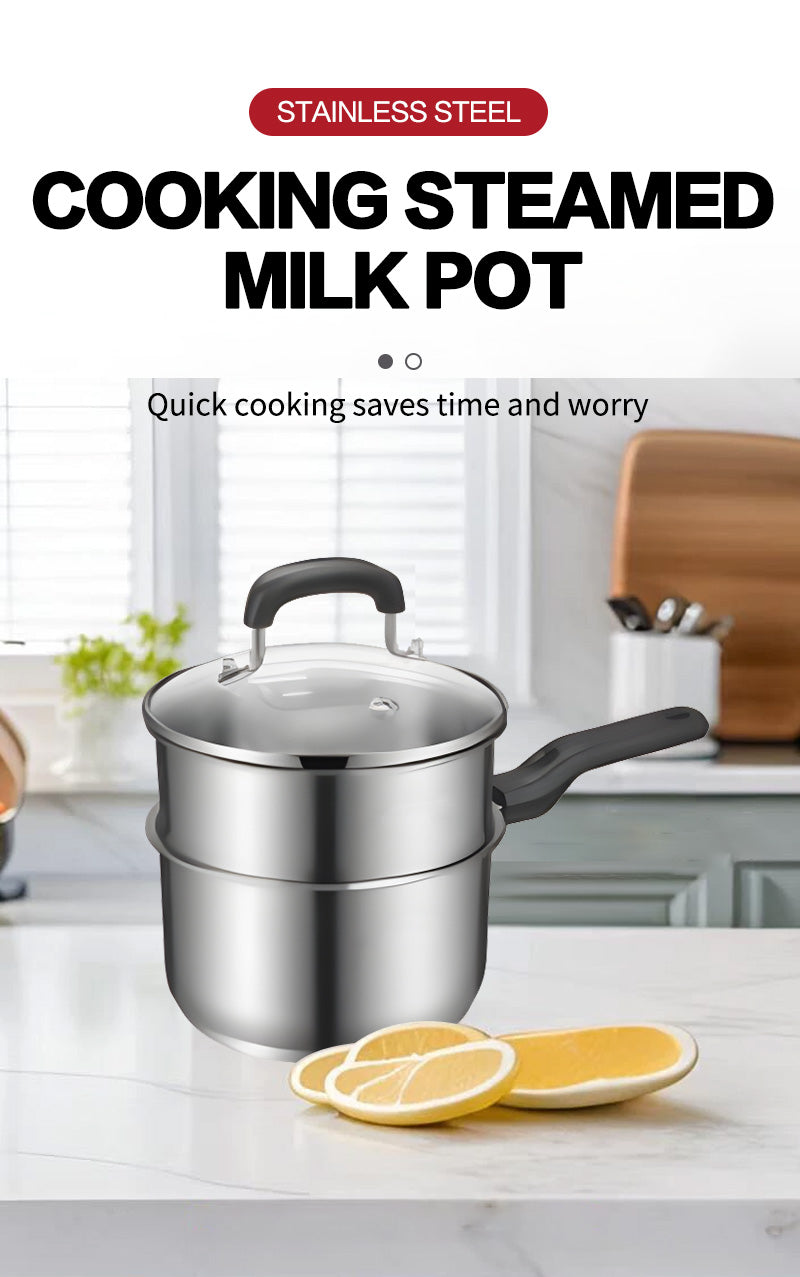 Composite bottom single handle high body juice pot