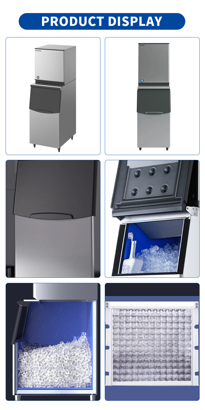 265kg/24H High output Ice Machine for Cold Drink Shop
