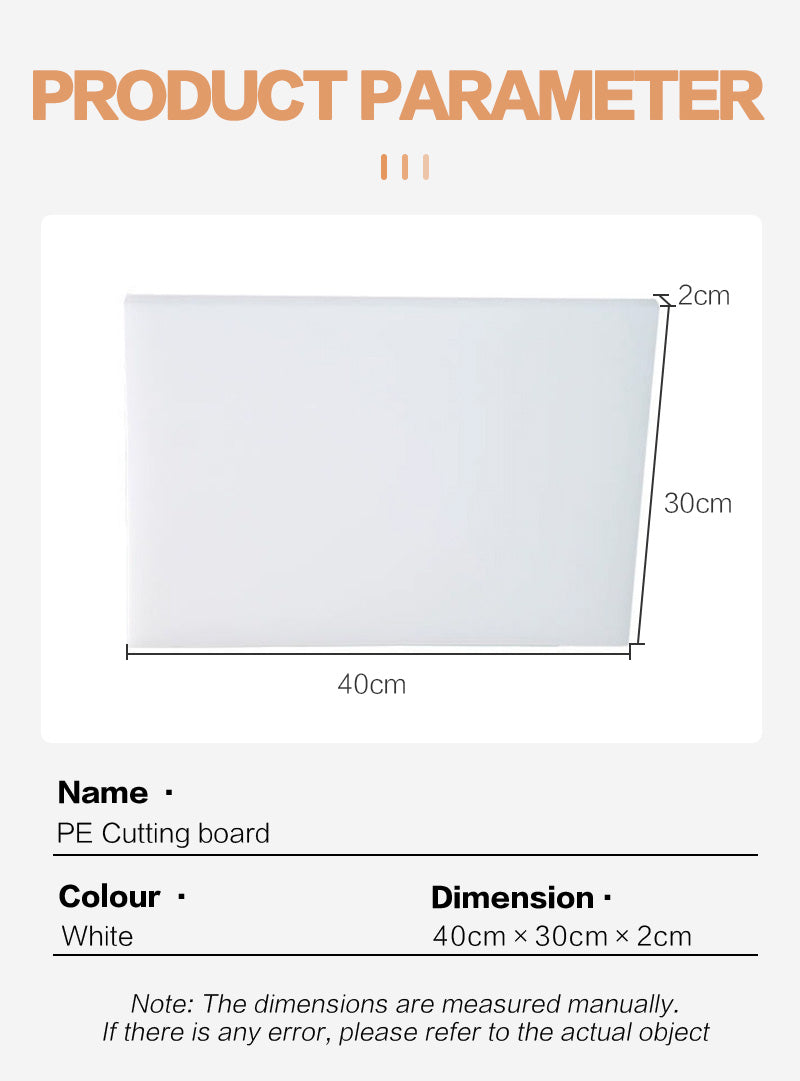 White plastic cutting board(square)