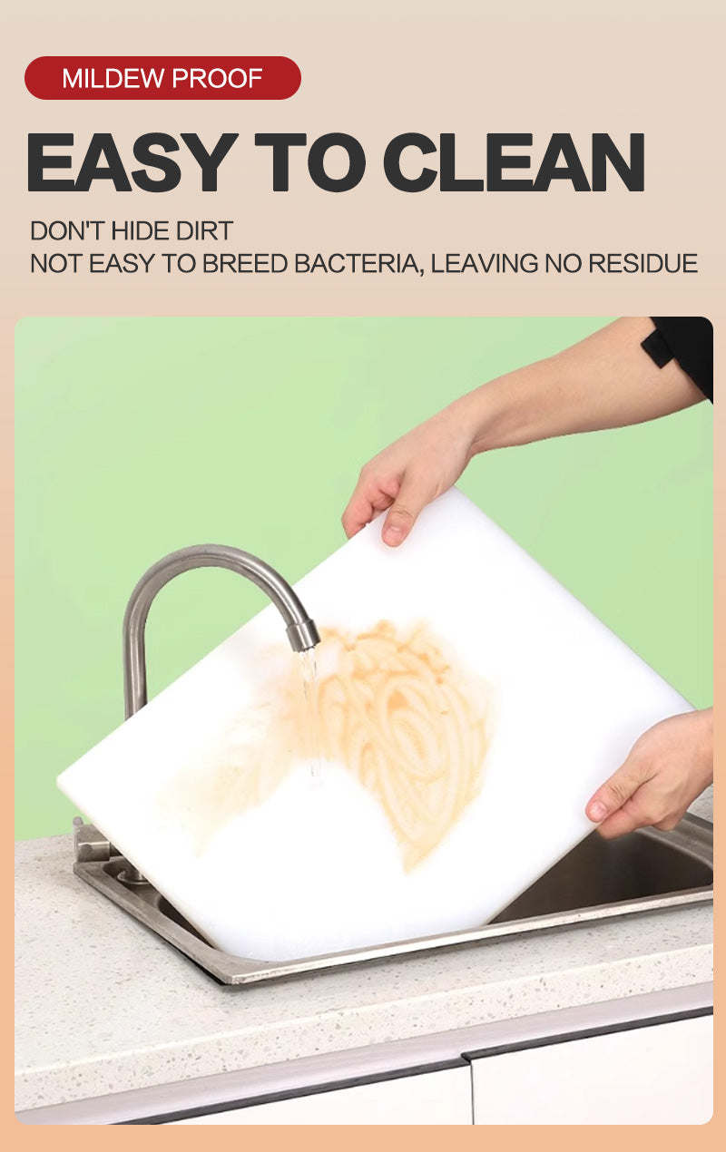 White plastic cutting board(square)