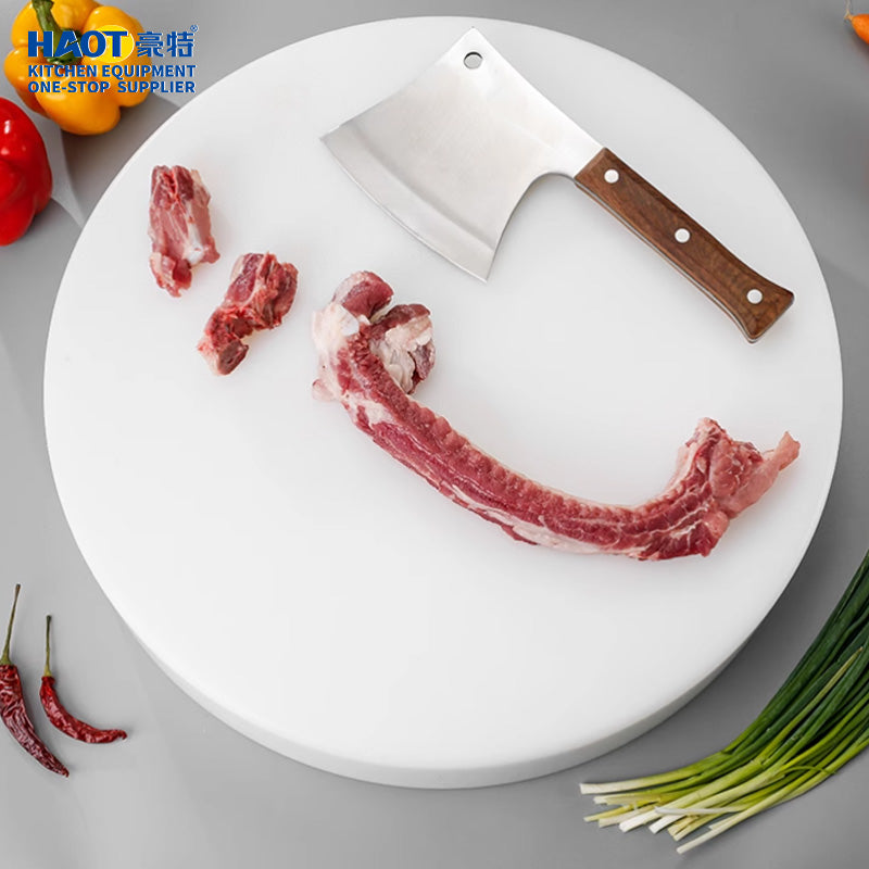 White plastic cutting board
