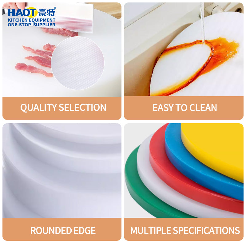 White plastic cutting board
