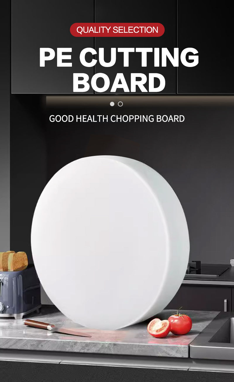White plastic cutting board