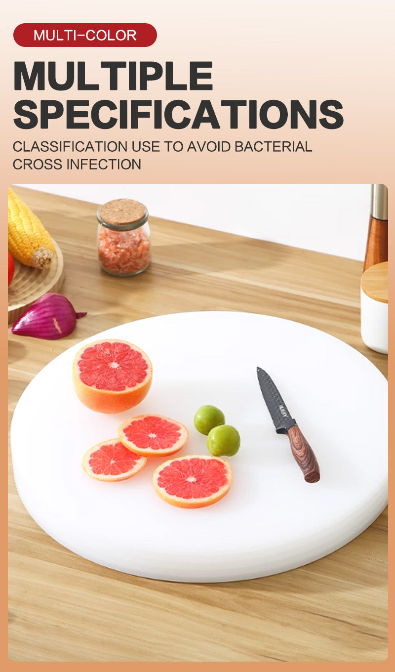 White plastic cutting board