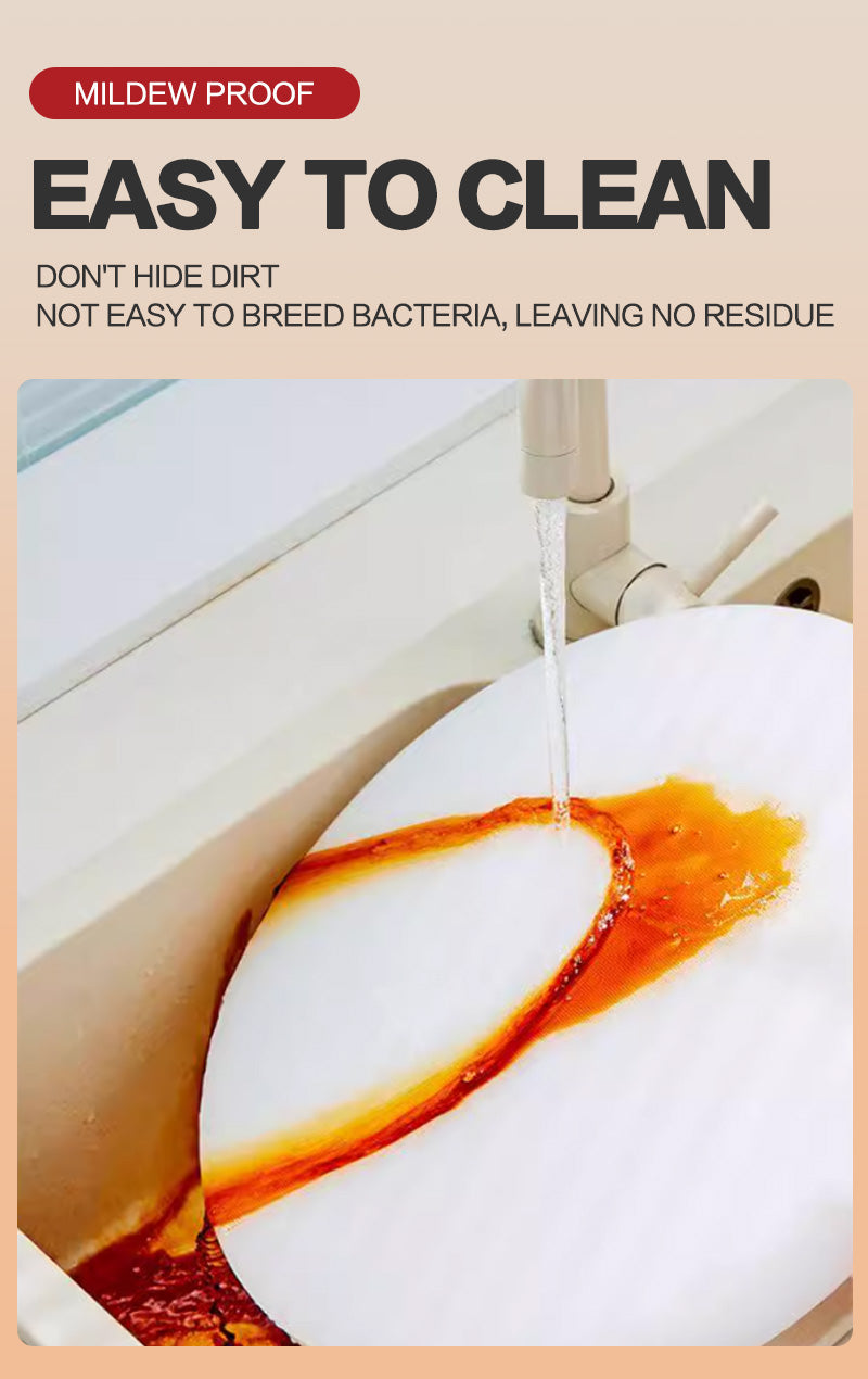 White plastic cutting board