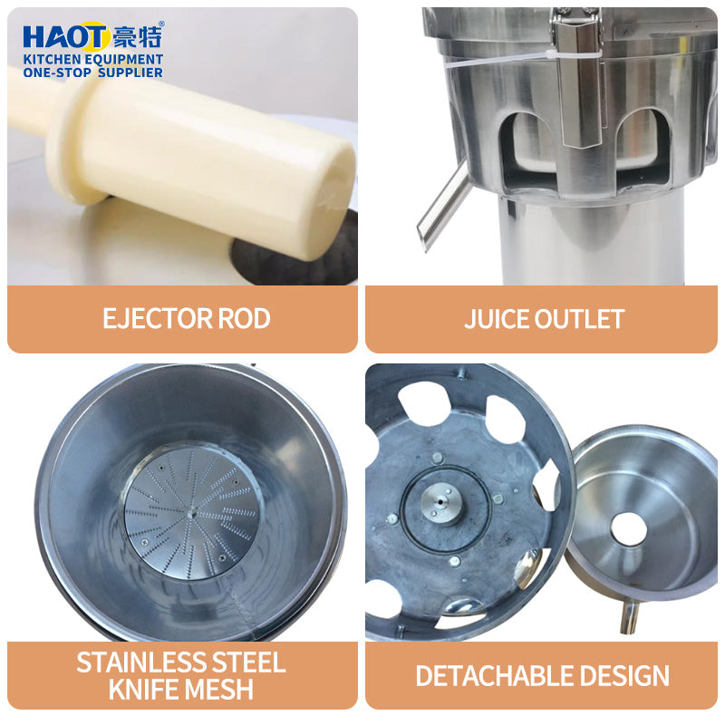 550W Commercial Fruit & Vegetable Juicer Extractor 100-120KG/H Industrial Juice Extractor for Lemon/Orange