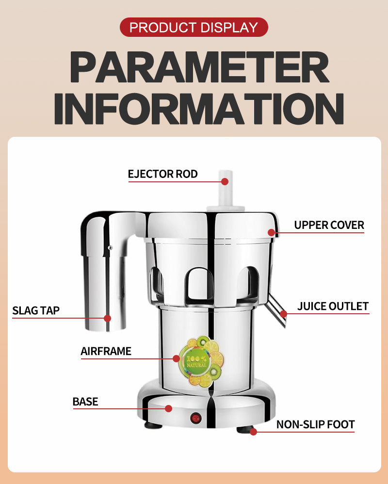 Electric Juicer Machine Fruit Vegetable Juicer Extractor Fruit Squeezer Automatic Orange Squeezer