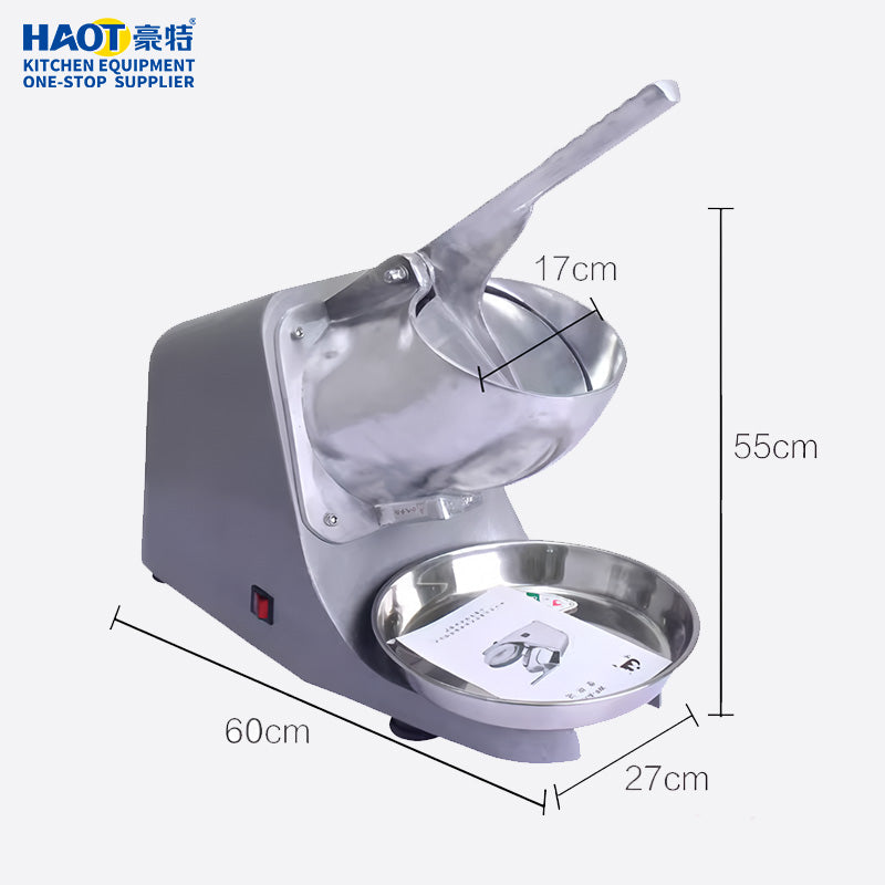 85kg/h Commercial Ice Crusher โ Heavy-Duty Stainless Steel Electric Ice Shaver for Snow Cones, Cocktails & More