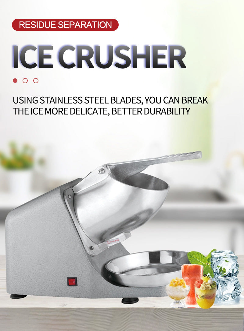 Stainless steel ice crusher A169