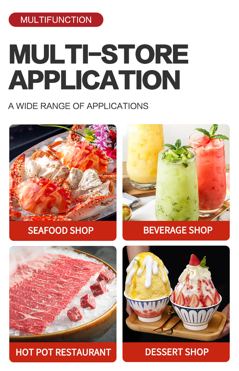 85kg/h Commercial Ice Crusher โ Heavy-Duty Stainless Steel Electric Ice Shaver for Snow Cones, Cocktails & More