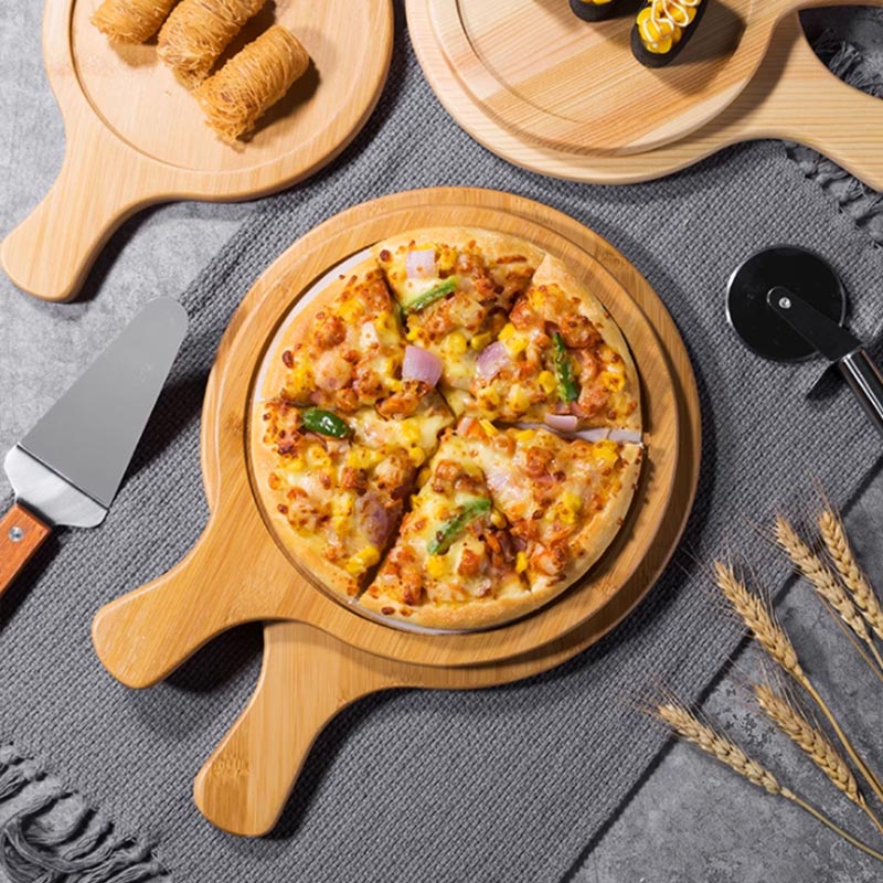 Wooden pizza board