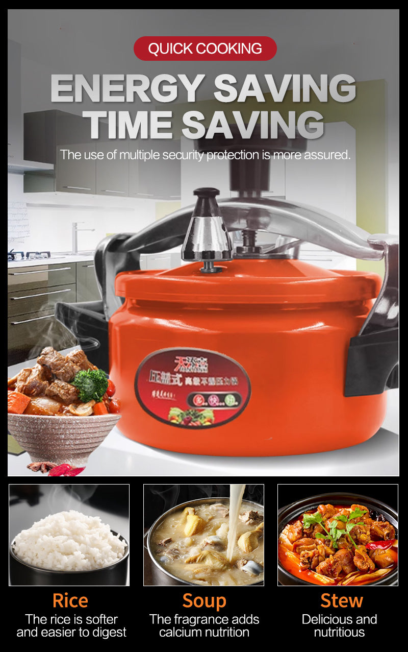 Tianxi 3.5L Orange Induction Pressure Cooker