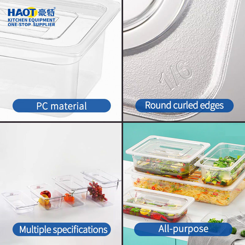 American professional PC material GN food pot (1/1 size)