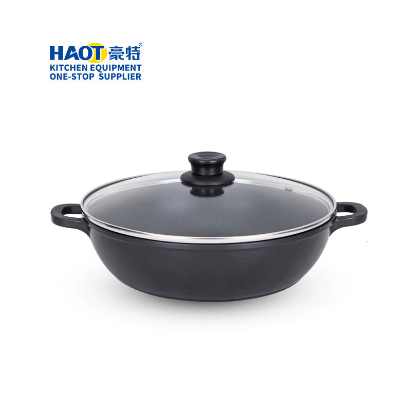 28cm Korean-Style Non-Stick Wok (Induction Compatible)