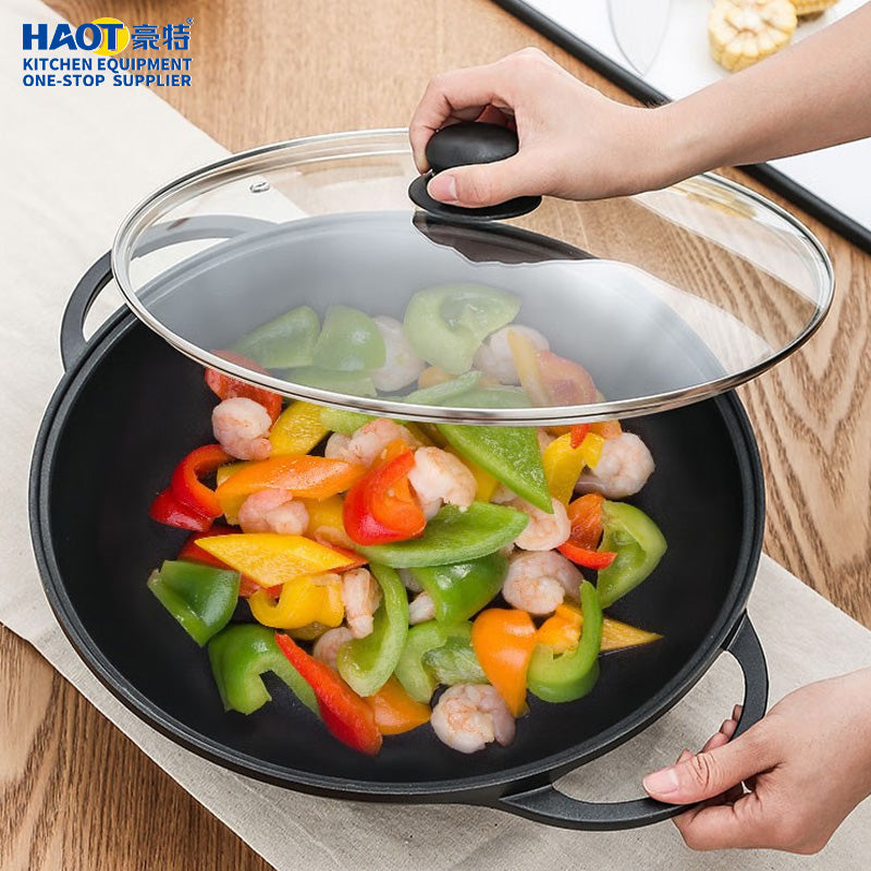 28cm Korean-Style Non-Stick Wok (Induction Compatible)