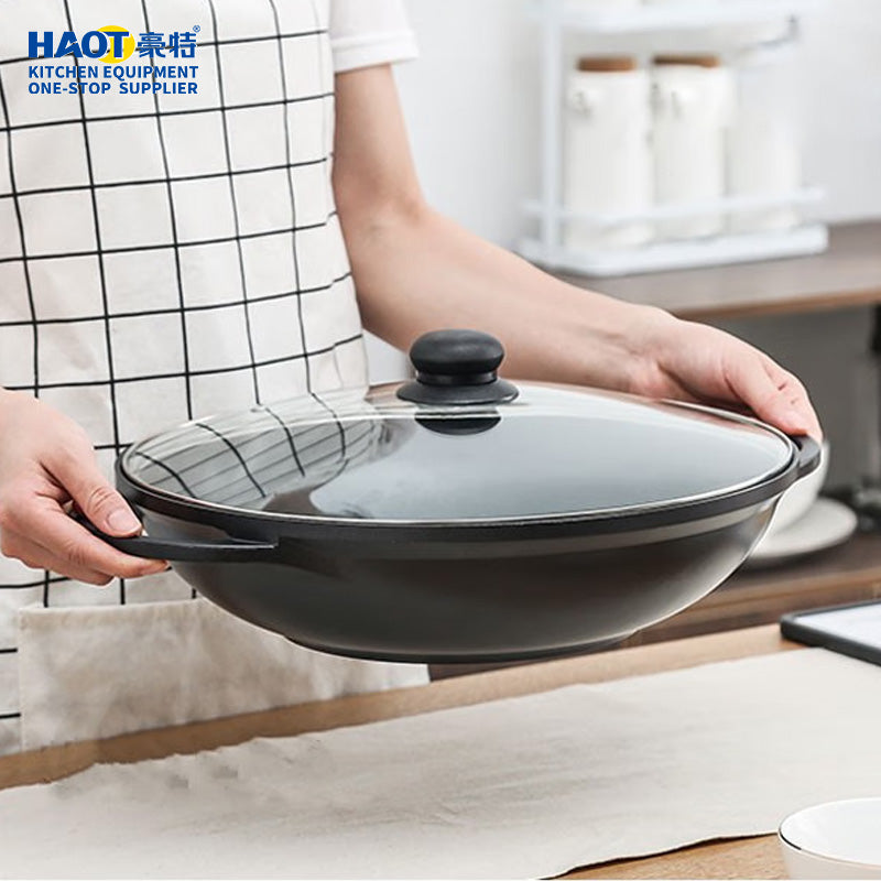 28cm Korean-Style Non-Stick Wok (Induction Compatible)
