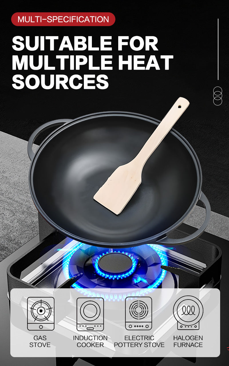 28cm Korean-Style Non-Stick Wok (Induction Compatible)