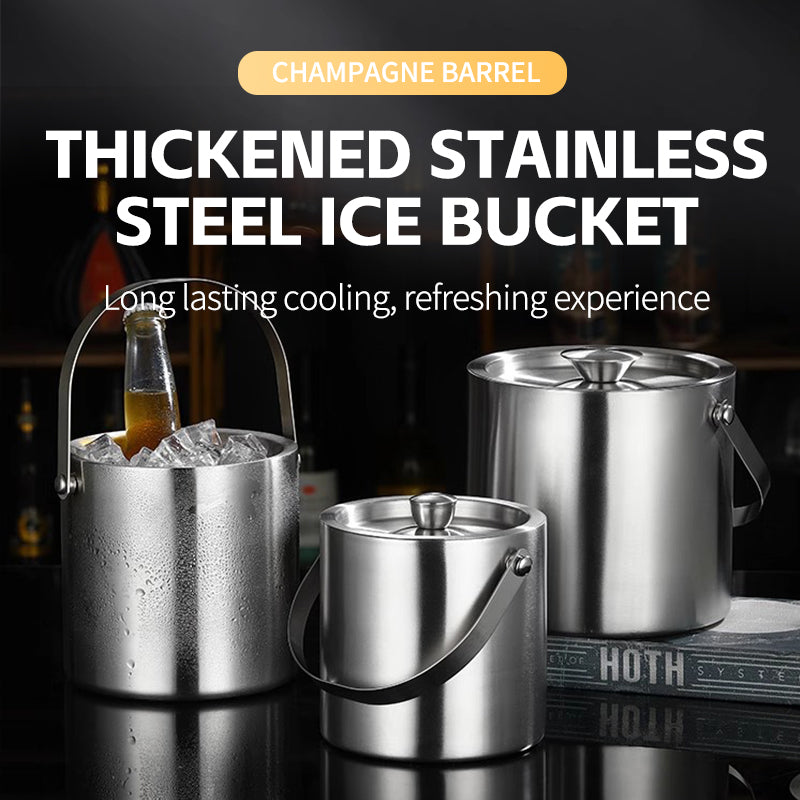 3L stainless steel double-layer ice bucket 11938D