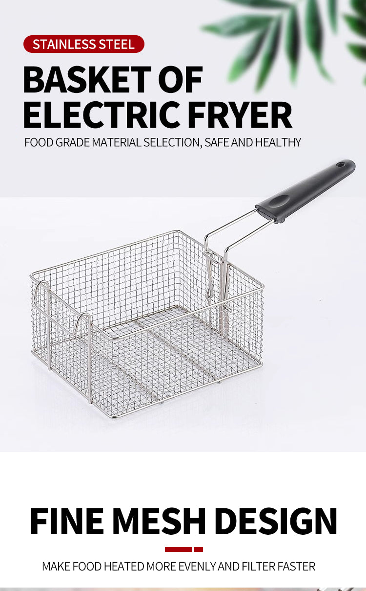 Electric fryer basket