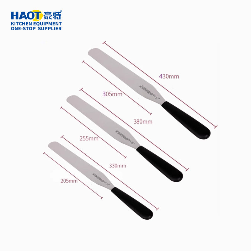 Stainless steel cake scraper