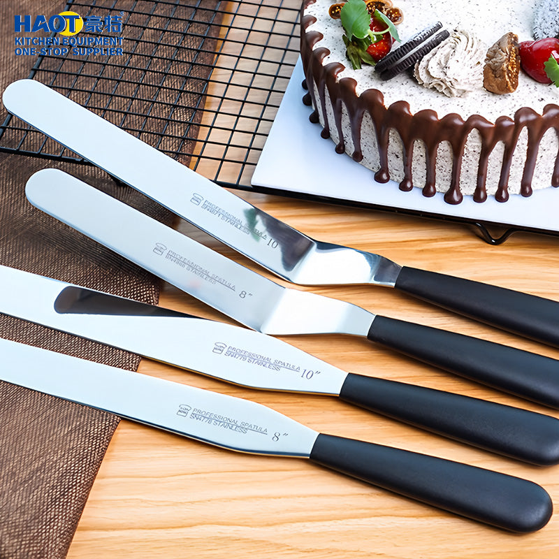 Stainless steel cake scraper