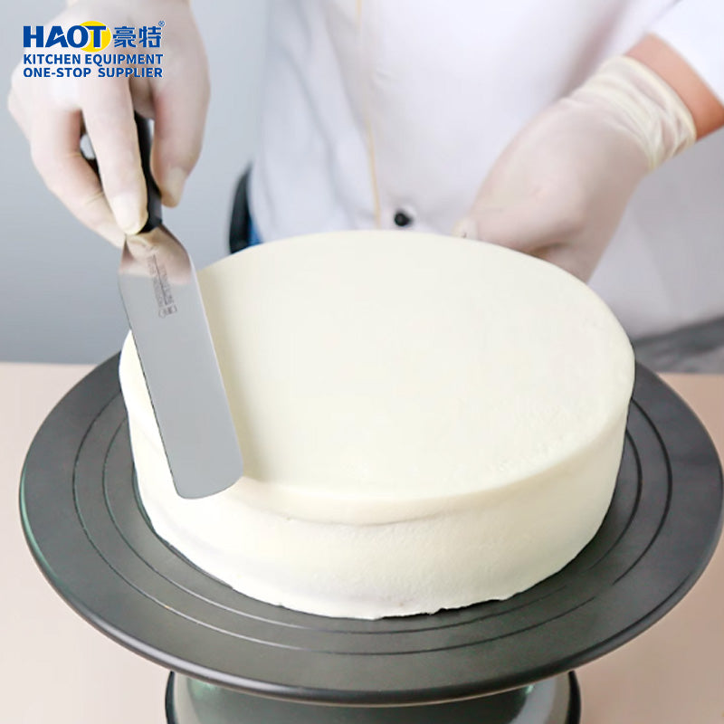 Stainless steel cake scraper