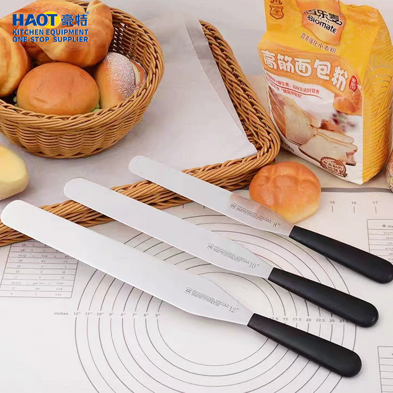 Stainless steel cake scraper