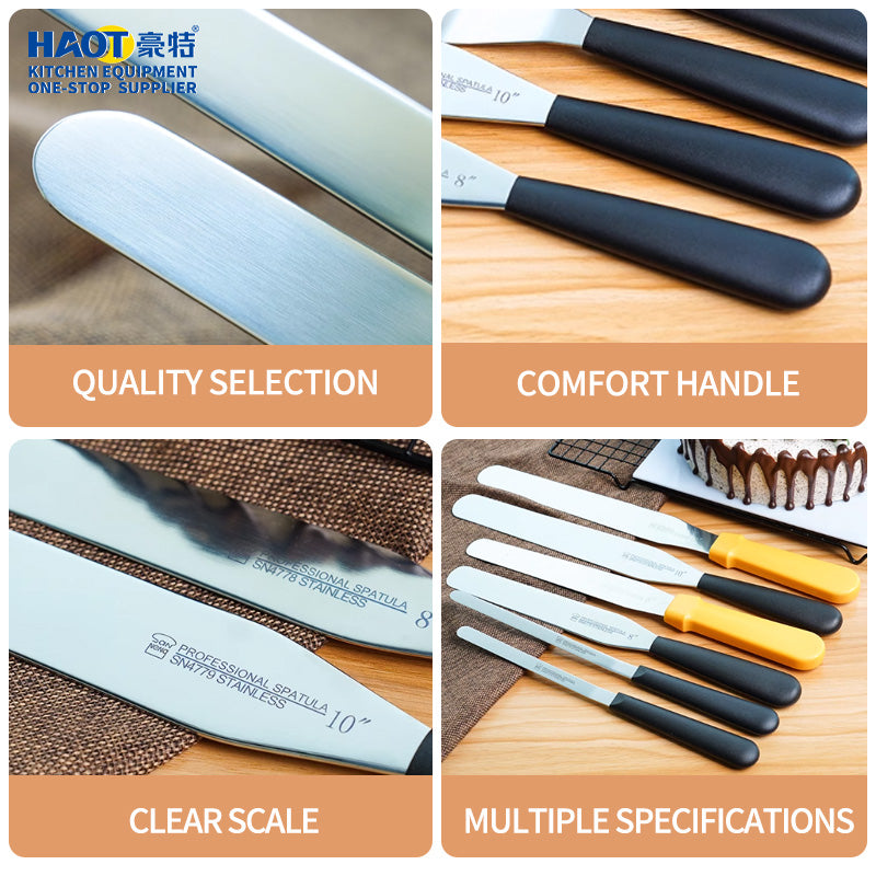 Stainless steel cake scraper