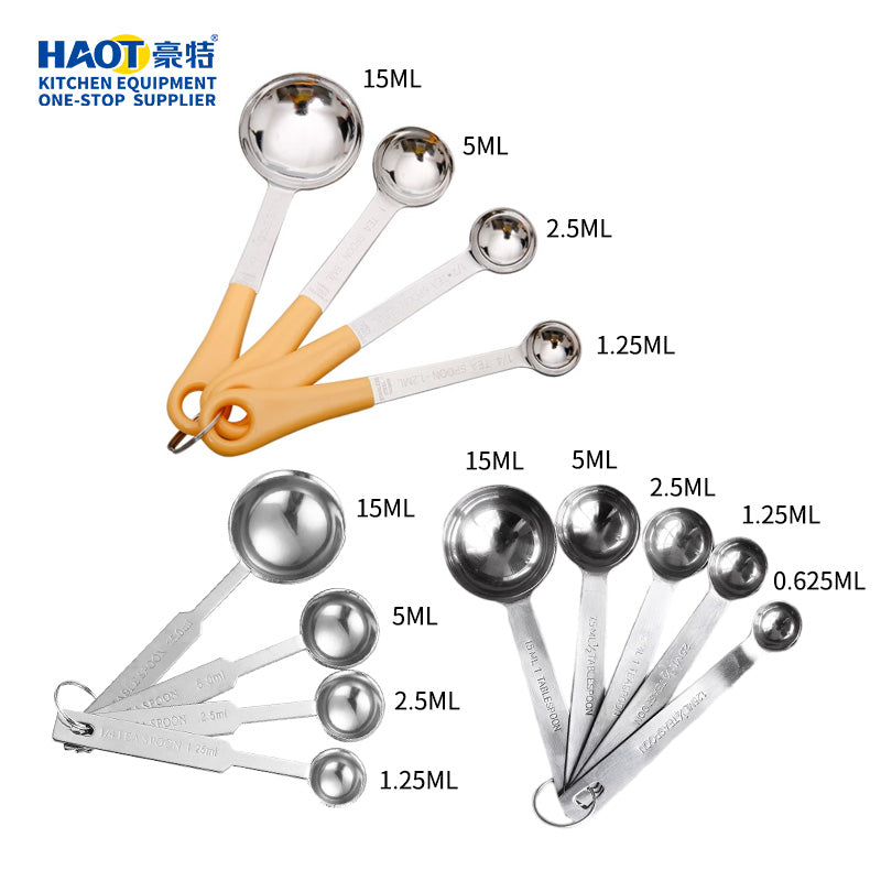 Stainless steel measuring spoon