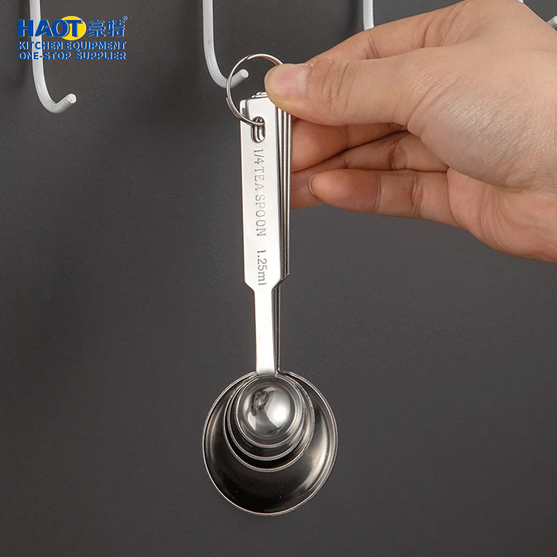 Stainless steel measuring spoon