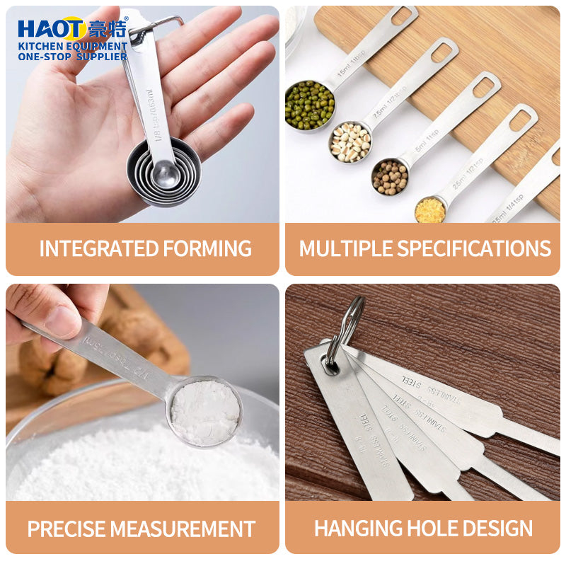 Stainless steel measuring spoon