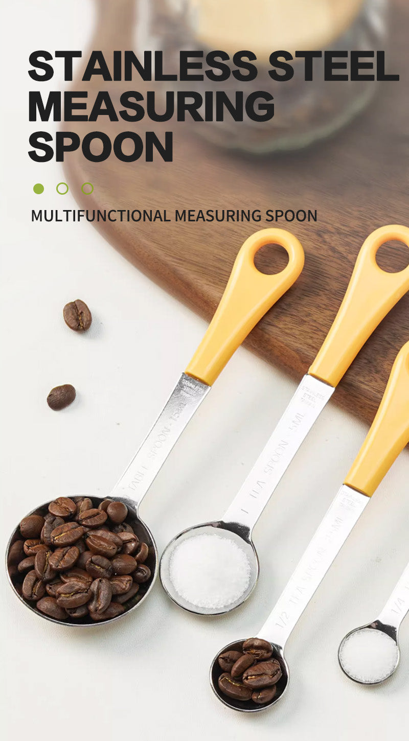 Stainless steel measuring spoon