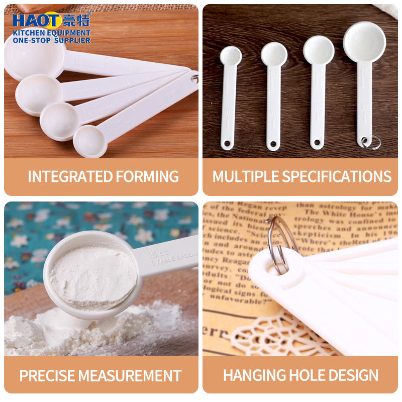 Plastic measuring spoon