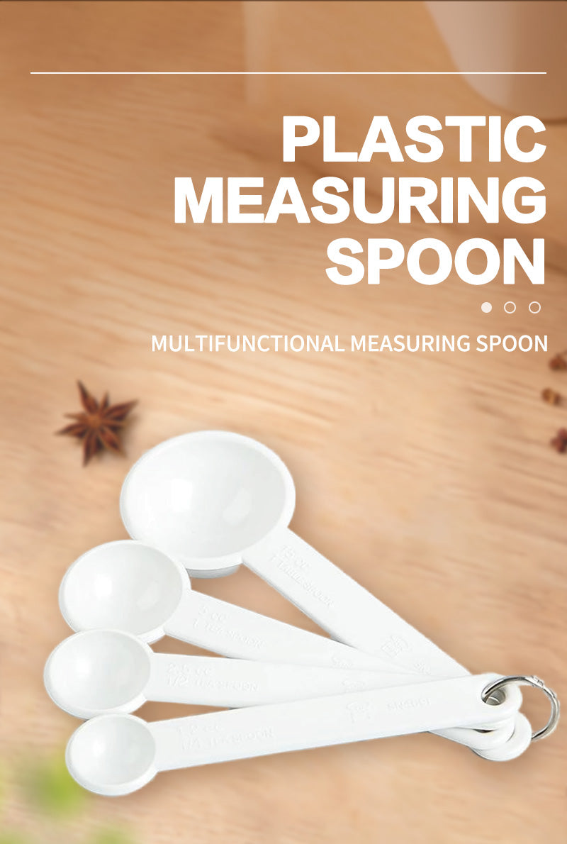 Plastic measuring spoon